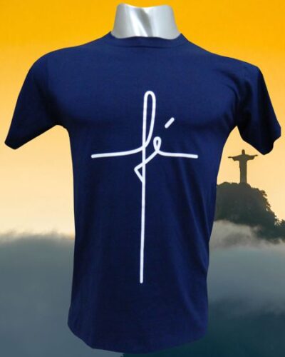 Camiseta Fé Masculina Gospel Esperança Amor Religiosa Evangélica 100% Algodão